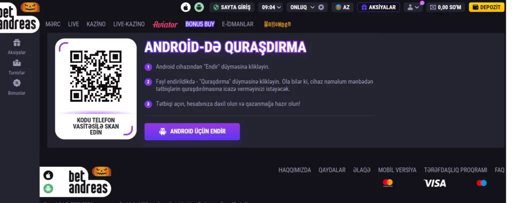 Android üçün sürətli yükləmə təlimatı