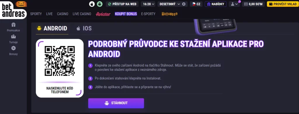 Průvodce rychlým stažením pro Android